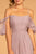 Elizabeth K GL2615 - Flutter Sleeve Pleated Evening Dress Bridesmaid Dresses M / Mauve