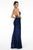 Elizabeth K GL2919 - Sleeveless Fully Sequin Evening Gown Evening Dresses S / Navy