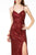 Elizabeth K GL2919 - Sleeveless Fully Sequin Evening Gown Evening Dresses S / Navy