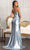 Elizabeth K GL3044 -V-Neck Sleeveless Prom Dress Prom Dresses 3XL / Navy