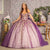 Elizabeth K GL3178 - Floral Appliques Bow Ballgown Special Occasion Dress