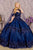 Elizabeth K GL3179 - Floral Off-Shoulder Ballgown Special Occasion Dress