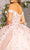 Elizabeth K GL3182 - Off-Shoulder Floral Ballgown Special Occasion Dress