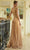 Elizabeth K GL3572 - Beaded Lace Quarter Sleeve Formal Dress Special Occasion Dress