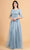 Elizabeth K GL3629 - Embroidered Sheer Quarter Sleeve Formal Dress Special Occasion Dress