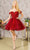 Elizabeth K GS3186 - Sweetheart A-Line Cocktail Dress Special Occasion Dress XS / Burgundy