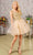 Elizabeth K GS3186 - Sweetheart A-Line Cocktail Dress Special Occasion Dress XS / Champagne