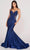 Ellie Wilde EW34002 - Backless Mermaid Prom Dress Prom Dresses 00 / Navy