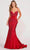 Ellie Wilde EW34002 - Backless Mermaid Prom Dress Prom Dresses 00 / Ruby