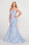 Ellie Wilde EW34016 -Sequin Sleeveless Prom Gown Prom Dresses 8 / Orange