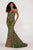 Ellie Wilde EW34016 -Sequin Sleeveless Prom Gown Prom Dresses 8 / Orange