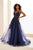 Ellie Wilde EW34036 - Lace Adorned Corset Back Prom Dress Prom Dresses 00 / Navy