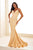 Ellie Wilde EW35002 - Bead Mermaid Evening Dress Prom Dresses 00 / Gold