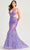 Ellie Wilde EW35006 - Feather Sequin Evening Dress Evening Dresses 00 / Iris