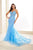 Ellie Wilde EW35010 - Embellished Lace Trumpet Prom Dress Prom Dresses 00 / Bluebell