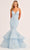 Ellie Wilde EW35038 - Tiered Mermaid Evening Dress Prom Dresses 00 / Light Blue