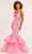 Ellie Wilde EW35038 - Tiered Mermaid Evening Dress Prom Dresses 00 / Pink