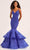 Ellie Wilde EW35038 - Tiered Mermaid Evening Dress Prom Dresses 00 / Royal Blue
