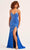 Ellie Wilde EW35061 - Fitted Rhinestone Embellished Prom Gown Prom Dresses 00 / Royal Blue