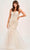 Ellie Wilde EW35077 - Fitted Sleeveless Mermaid Prom Gown Prom Dresses 00 / Ivory/Champagne