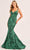 Ellie Wilde EW35083 - V-Neck Trumpet Evening Dress Evening Dresses 00 / Emerald