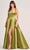 Ellie Wilde EW35215 - Scoop A-Line Evening Dress Prom Dresses 00 / Olive