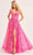 Ellie Wilde EW35216 - Sheer Corset Sleeveless Prom Gown Prom Dresses 00 / Hot Pink