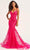 Ellie Wilde EW35221 - Floral Beaded Evening Dress Evening Dresses 00 / Magenta