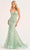 Ellie Wilde EW35221 - Floral Beaded Evening Dress Evening Dresses 00 / Sage