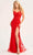 Ellie Wilde EW35223 - Scoop Neck Embroidered Prom Gown Prom Dresses 00 / Red