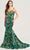 Ellie Wilde EW35228 - Novelty Sequin Sleeveless Prom Dress Prom Dresses 00 / Emerald/Gold