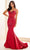 Ellie Wilde EW36001 - See-Through Corset Sweetheart Prom Dress Prom Dresses 00 / Ruby