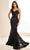 Ellie Wilde EW36003 - Floral Sequin Lace Mermaid Prom Dress Prom Dresses 00 / Black