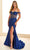 Ellie Wilde EW36005 - Sweetheart Linear Beaded Prom Gown Prom Dresses 00 / Navy Blue