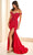 Ellie Wilde EW36005 - Sweetheart Linear Beaded Prom Gown Prom Dresses 00 / Ruby