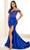 Ellie Wilde EW36007 - Cap Sleeve See-Through Corset Prom Gown Prom Dresses 00 / Royal Blue