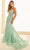 Ellie Wilde EW36008 - Plunging Neckline Trumpet Prom Dress Prom Dresses 00 / Sage