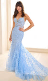 Ellie Wilde EW36008 - Plunging Neckline Trumpet Prom Dress Prom Dresses13