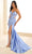 Ellie Wilde EW36009 - Beaded Ornate Tie Back Prom Gown Prom Dresses 00 / Lt Periwinkle