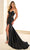 Ellie Wilde EW36009 - Illusion Side Cutout Sweetheart Prom Dress Prom Dresses 00 / Black