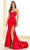 Ellie Wilde EW36009 - Illusion Side Cutout Sweetheart Prom Dress Prom Dresses 00 / Red