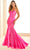 Ellie Wilde EW36010 - Sweetheart Illusion Lace Prom Dress Prom Dresses 00 / Hot Pink