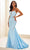 Ellie Wilde EW36013 - Scoop Neck Illusion Cutout Prom Dress Prom Dresses 00 / Lt.Blue