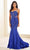 Ellie Wilde EW36013 - Scoop Neck Illusion Cutout Prom Dress Prom Dresses 00 / Royal Blue