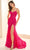 Ellie Wilde EW36016 - See-Through Skirt Appliqued Prom Dress Prom Dresses 00 / Magenta