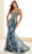 Ellie Wilde EW36019 - Lace-Up Back Floral Prom Gown Prom Dresses 00 / Teal/Multi