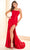 Ellie Wilde EW36021 - Scoop Neck Corset Bodice Prom Gown Prom Dresses 00 / Red