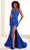 Ellie Wilde EW36021 - Scoop Neck Corset Bodice Prom Gown Prom Dresses 00 / Royal Blue