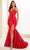 Ellie Wilde EW36022 - Dual Straps High Slit Prom Gown Prom Dresses 00 / Red