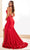 Ellie Wilde EW36022 - Dual Straps High Slit Prom Gown Prom Dresses